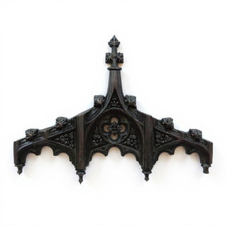 Chartres Tracery Header Wall Header — Iron finish