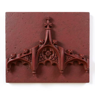 Chartres Tracery Header Wall Header — Rust finish