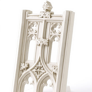 Exeter Tracery Panel Wall Panel - 33-inch — Antique White finish