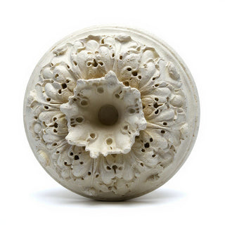 Bitner Estate Medallion Wall Medallion — Antique White finish