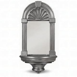 Classical Niche Mirror - 22-inch — Aged Silver finish