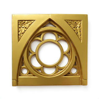 Oak Leaf Tracery Square Panel — Antique Gold finish