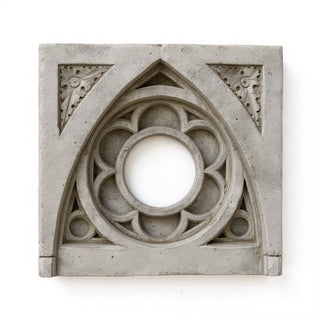 Oak Leaf Tracery Square Panel — Antique Stone finish