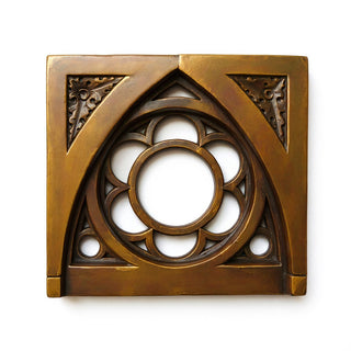 Oak Leaf Tracery Square Panel — Bronze finish