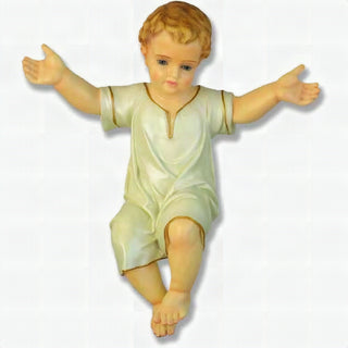 Infant Baby Jesus 10.5-inch Statue - 11-inch - Realistic Color - Hand-Painted