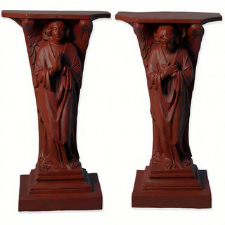 Devotion Angels Statue - 38-inch — Rust finish