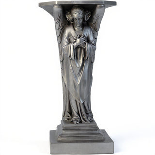 Devotion Angel Cross - 38-inch — Aged Silver finish