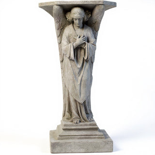 Devotion Angel Cross - 38-inch — Antique Stone finish