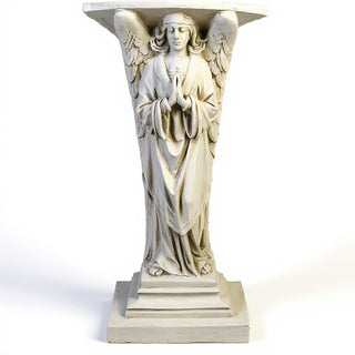 Devotion Angel in Prayer Statue - 38-inch — Antique White finish