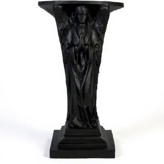Devotion Angel in Prayer Statue - 38-inch — Dusted Black finish