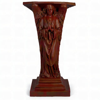 Devotion Angel in Prayer Statue - 38-inch — Rust finish
