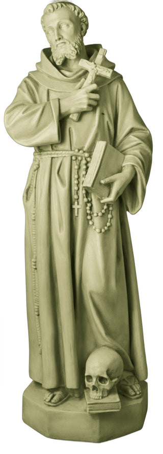 St Francis (Skull & Cross Statue - 63-inch