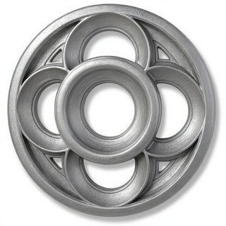 Four-Lobed Framework Architectural Panel - 36-inch — Aged Silver finish