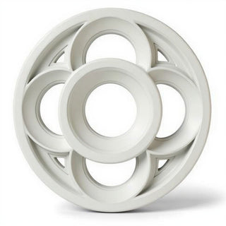 Four-Lobed Framework Architectural Panel - 36-inch — Antique White finish