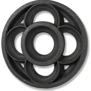 Four-Lobed Framework Architectural Panel - 36-inch — Dusted Black finish
