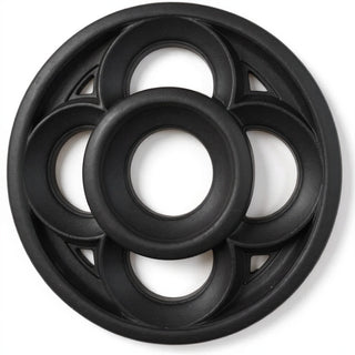 Four-Lobed Framework Architectural Panel - 36-inch — Flat Black finish