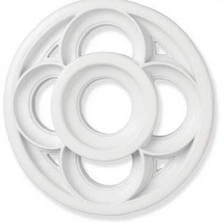 Four-Lobed Framework Architectural Panel - 36-inch — Flat White finish