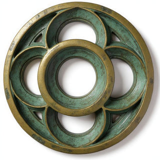 Four-Lobed Framework Architectural Panel - 36-inch — Green Bronze finish