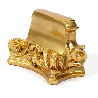 Display Capital Pedestal — Antique Gold finish