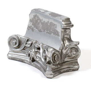 Display Capital Pedestal — Antique Silver finish