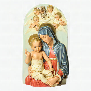 Mother And Child Heaven Statue - 38-inch - Realistic Color - Hand-Painted
