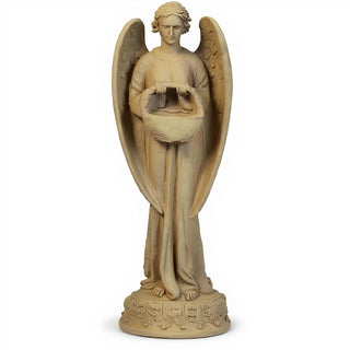 Angel with Basket Statue - 26-inch — Museum Terracotta finish