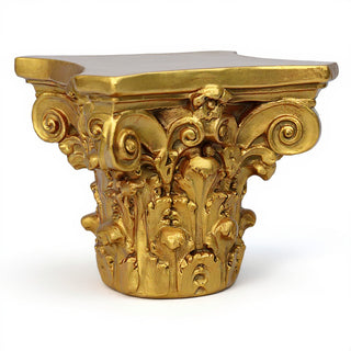 Corinthian Capital — Antique Gold finish