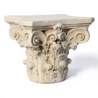 Corinthian Capital — Antique White finish