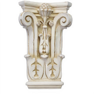 Pilaster Facade Wall Plaque - 22-inch — Antique White finish