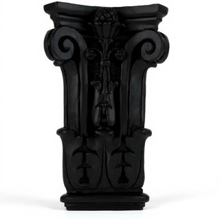Pilaster Facade Wall Plaque - 22-inch — Flat Black finish