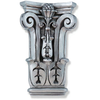 Pilaster Facade Wall Plaque - 22-inch — Silver finish