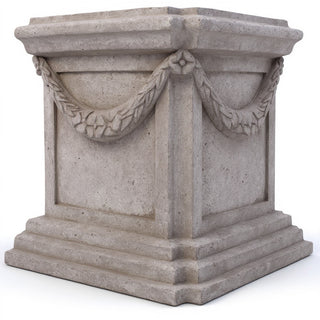 Alessa Pedestal - 22-inch — Antique Stone finish