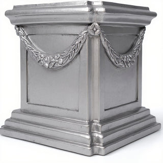 Alessa Pedestal - 22-inch — Antique Silver finish