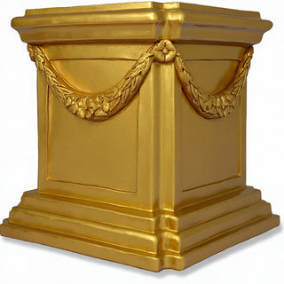 Alessa Pedestal - 22-inch — Deep Gold finish