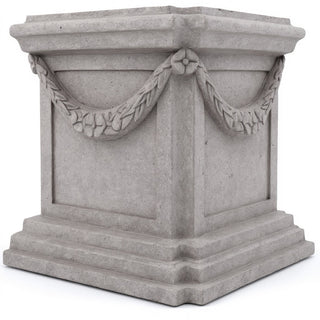 Alessa Pedestal - 22-inch — Limestone finish