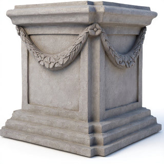 Alessa Pedestal - 22-inch — Old Stone finish