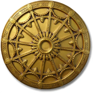 Opera Ceiling Medallion - 65-inch — Antique Gold finish