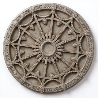 Opera Ceiling Medallion - 65-inch — Antique Stone finish