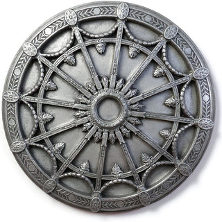 Opera Ceiling Medallion - 65-inch — Antique Silver finish
