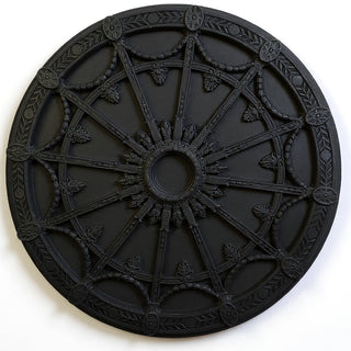 Opera Ceiling Medallion - 65-inch — Dusted Black finish