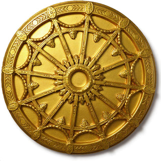 Opera Ceiling Medallion - 65-inch — Deep Gold finish