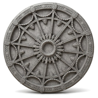 Opera Ceiling Medallion - 65-inch — Old Stone finish