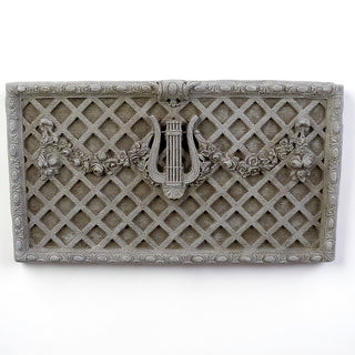 Harpo Trellis Wall Plaque — Antique Stone finish