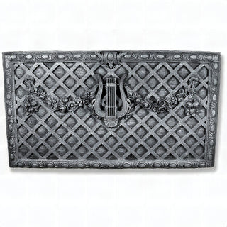 Harpo Trellis Wall Plaque — Antique Silver finish