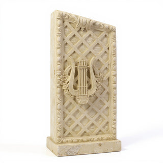 Harpo Trellis Wall Plaque — Dusted Sand finish