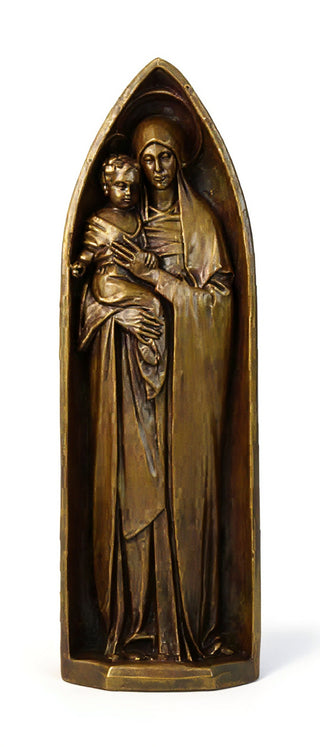 Mother & Child Pointed Arch Statue - 22-inch
