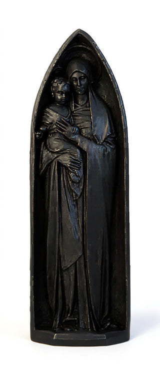 Mother & Child Pointed Arch Statue - 22-inch