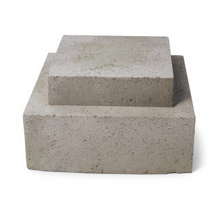 Double Level Stand Pedestal — Antique Stone finish