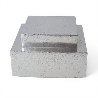 Double Level Stand Pedestal — Antique Silver finish