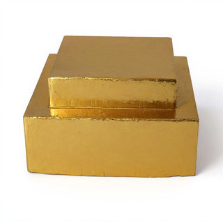 Double Level Stand Pedestal — Deep Gold finish